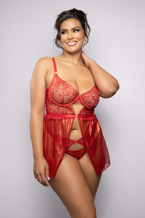 Ruby Babydoll & Panty Plus