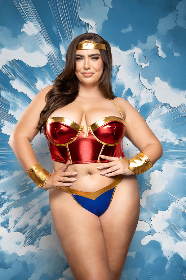 Rope Me In 4pc Superhero Costume Set Queen