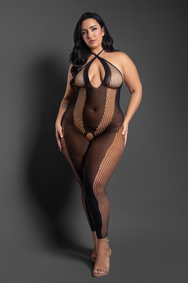Make Your Move Footless Open Crotch Bodystocking Queen
