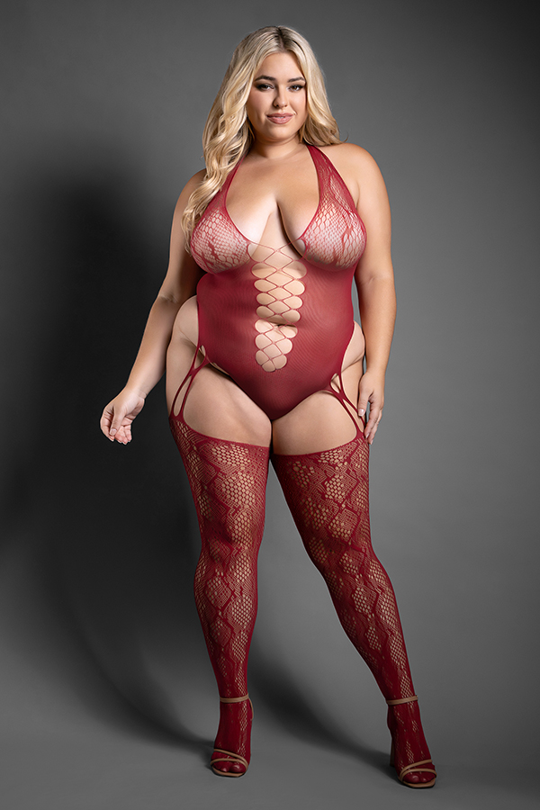 Pretty Poison Crotchless Teddy Bodystocking Queen