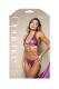 Pearl Draped Bralette & Crotchless Panty Purple